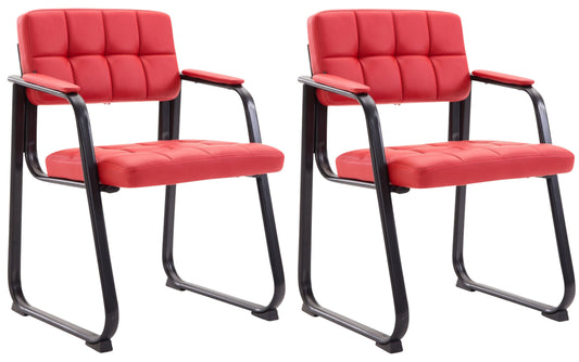 2 retro stoelen set met armleuning - meerdere kleuren
