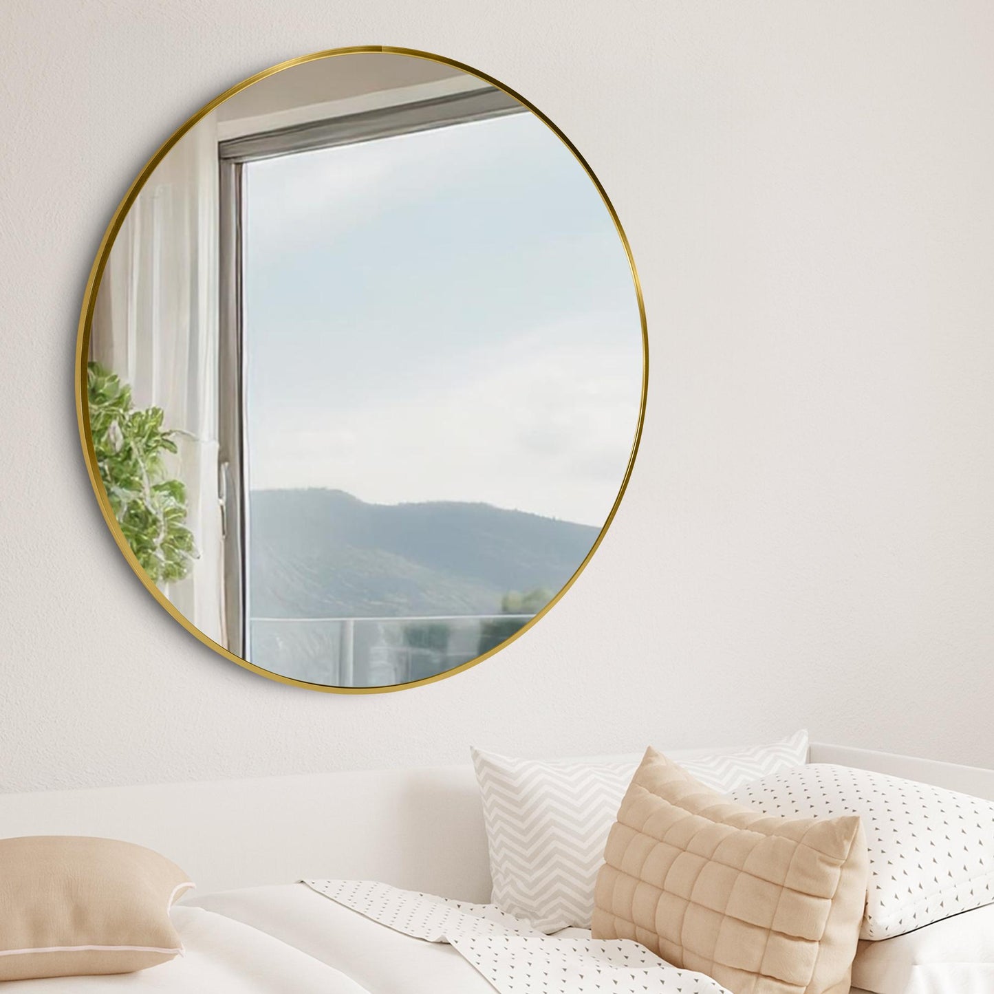 Wandspiegel modern rond - meerdere kleuren en maten