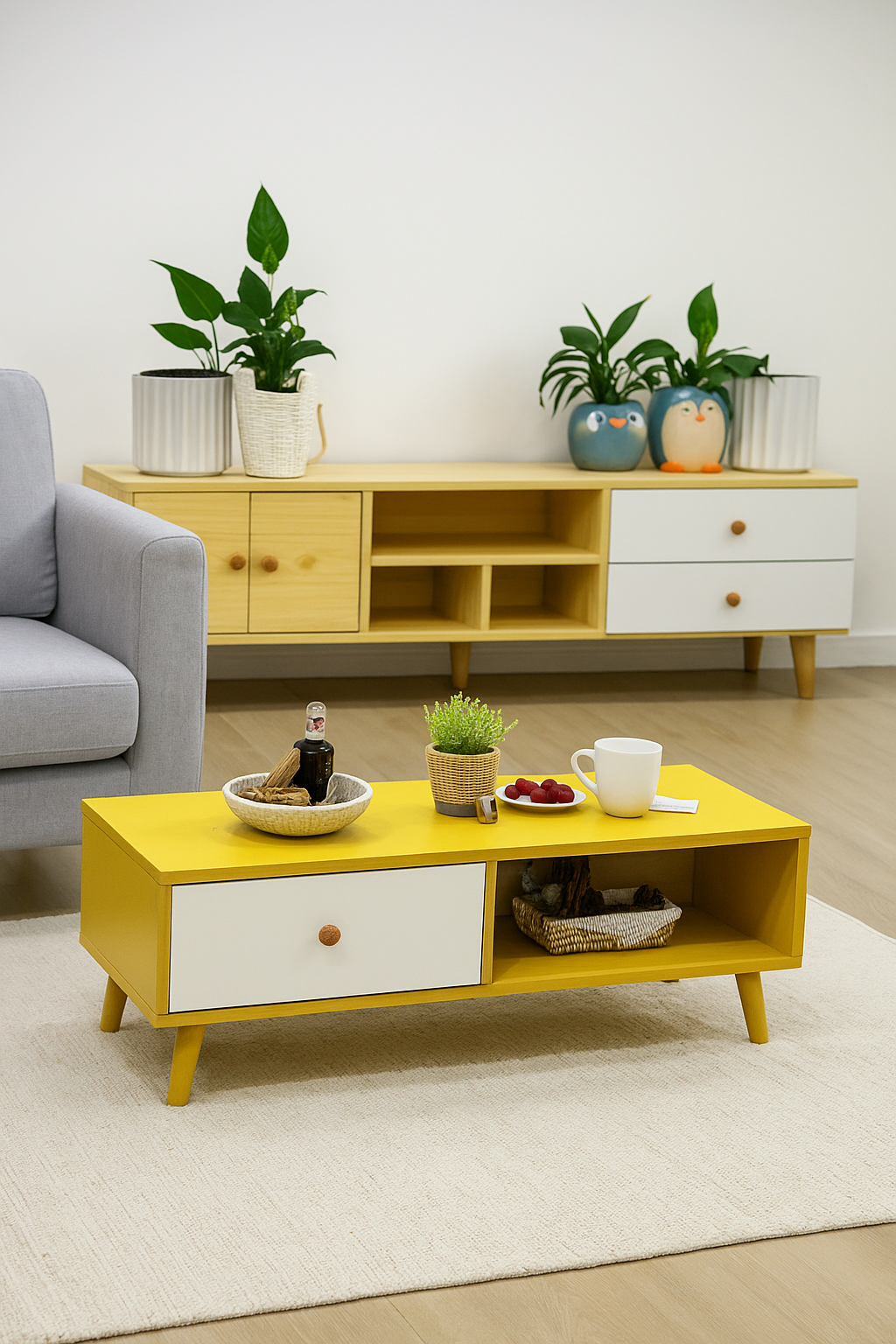 Modern Living Room TV Stand Table Set-1