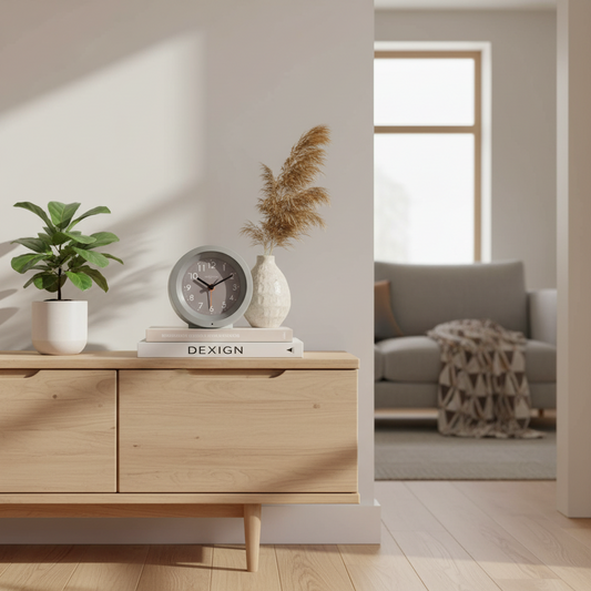 Design tafel wekker met nachtlicht - meerdere kleuren