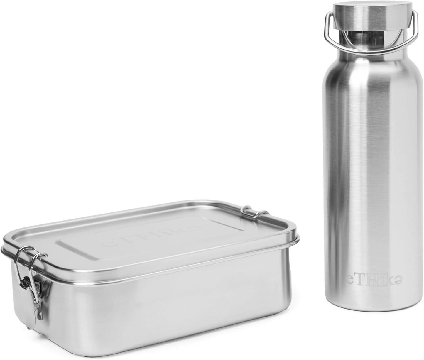 Duurzaam roestvrij staal lunchbox en waterfles set