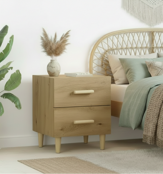 Nachtkastje 2 lades Scandinavisch design - meerdere kleuren