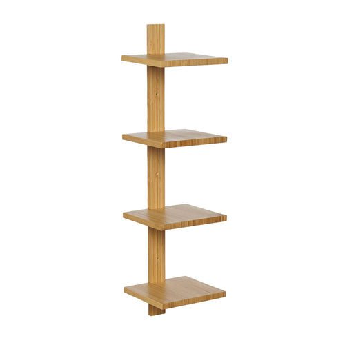 Design bamboe wandrek met 4 planken