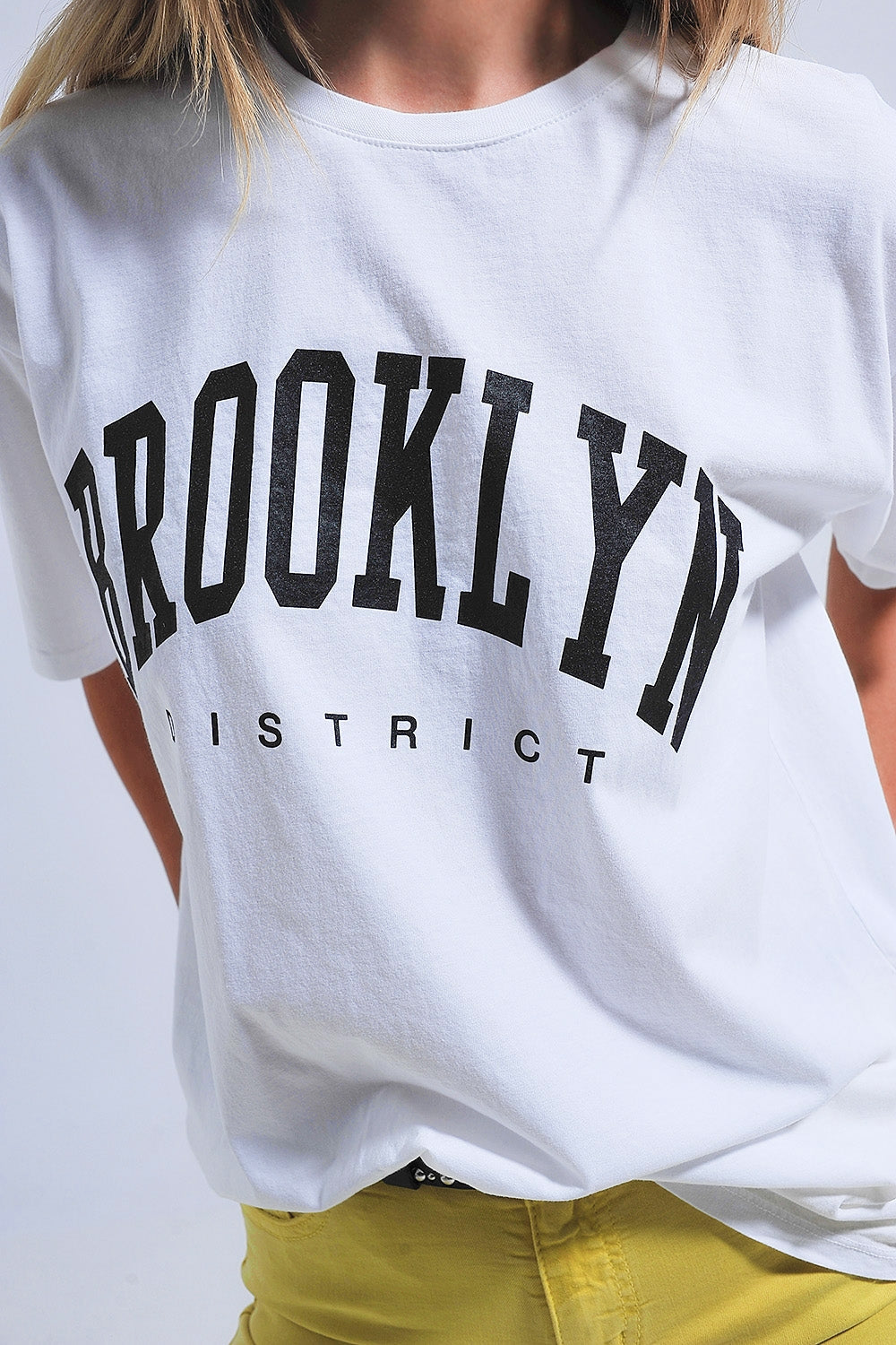 Brooklyn T-Shirt wit - 100% katoen