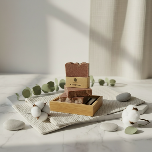 Handgemaakt natuurlijke cacao zeep
