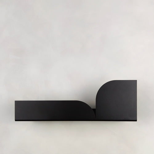 Metalen wandplank BAUHAUS - zwart
