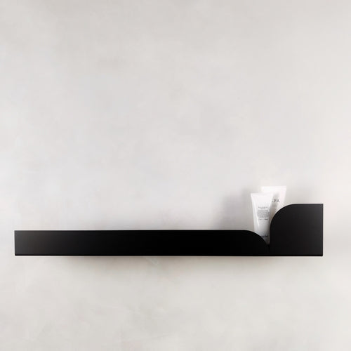 Metalen wandplank BAUHAUS - zwart