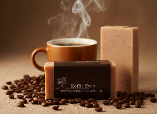 Handgemaakt en natuurlijke koffie zeep