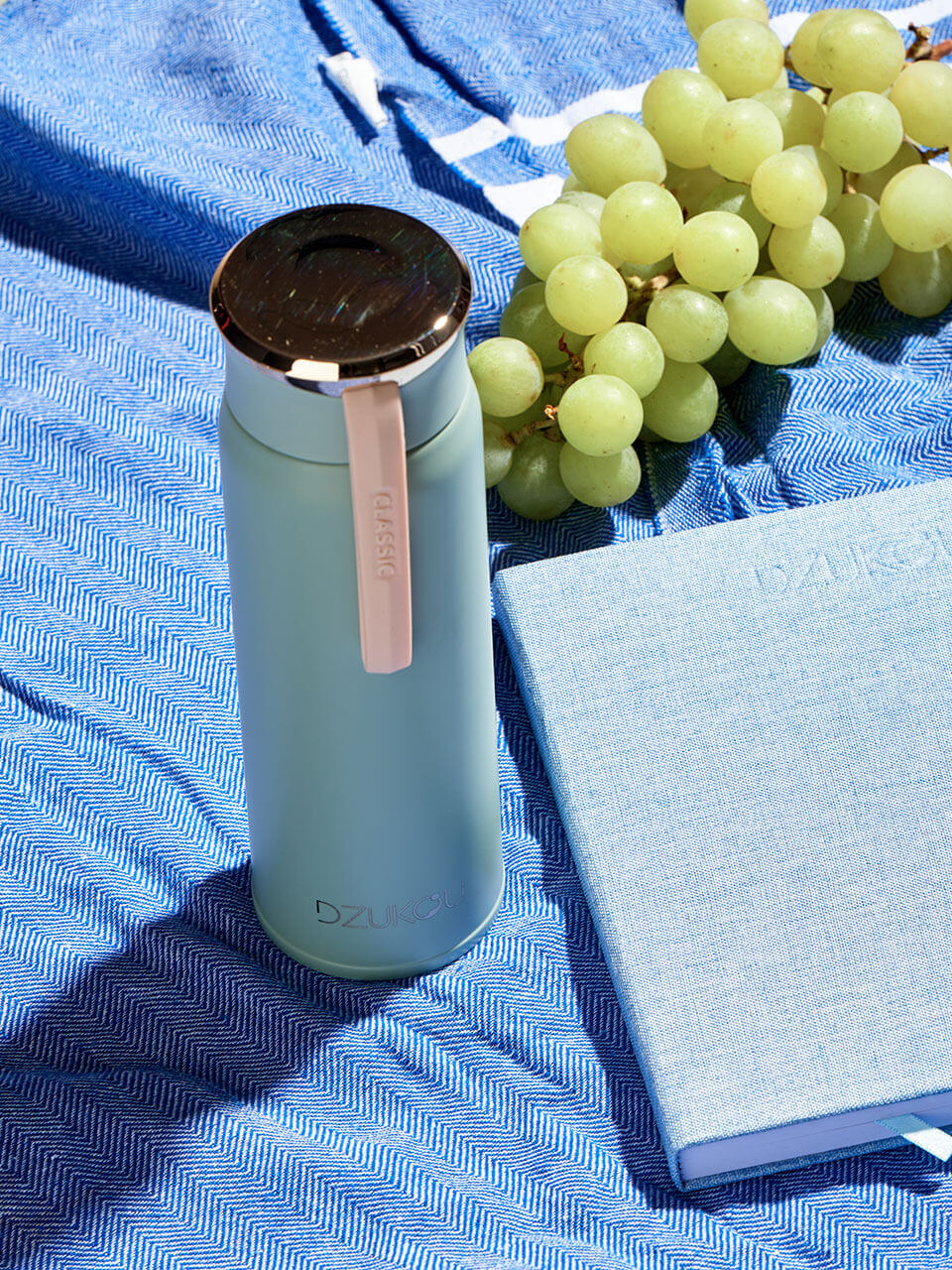 Thermos fles roestvrij staal en lekvrij 450 ml - turquoise