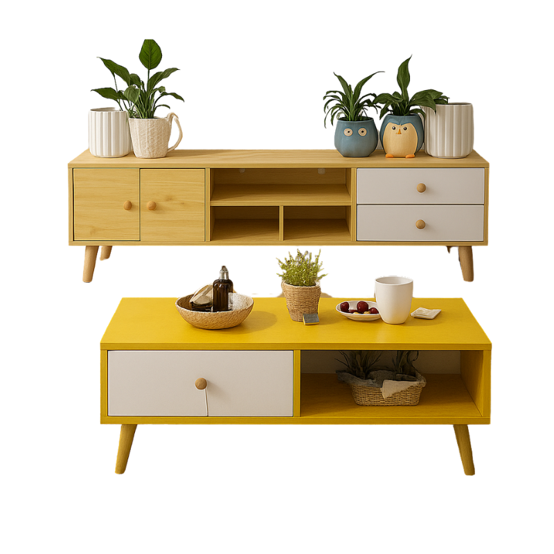 Modern Living Room TV Stand Table Set-0