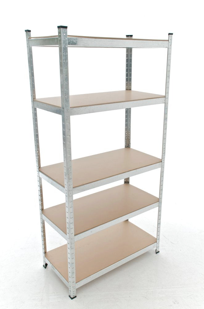 Stelling kast van metaal en hout - zilver of zwart