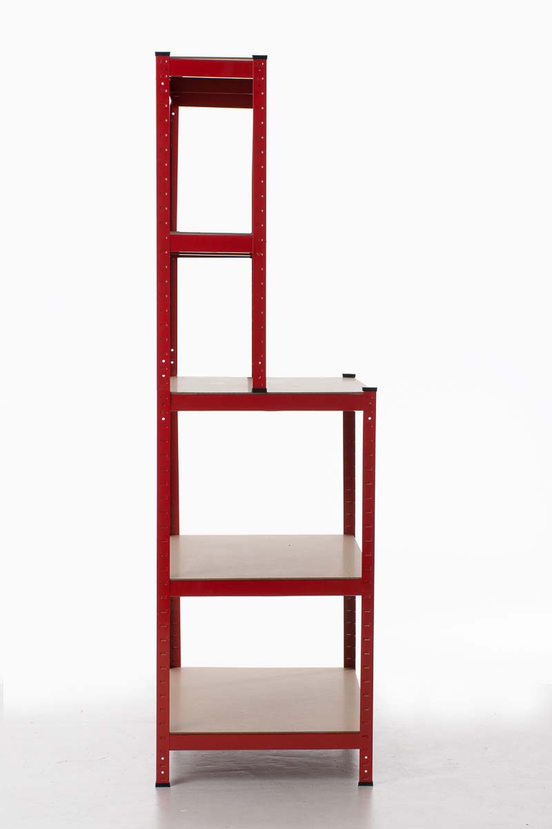 Stellingkast met werkbank metaal - blauw of zwart