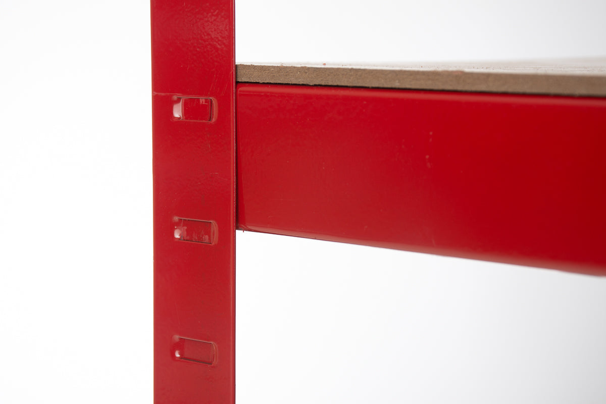 Stellingkast met werkbank metaal - blauw of zwart