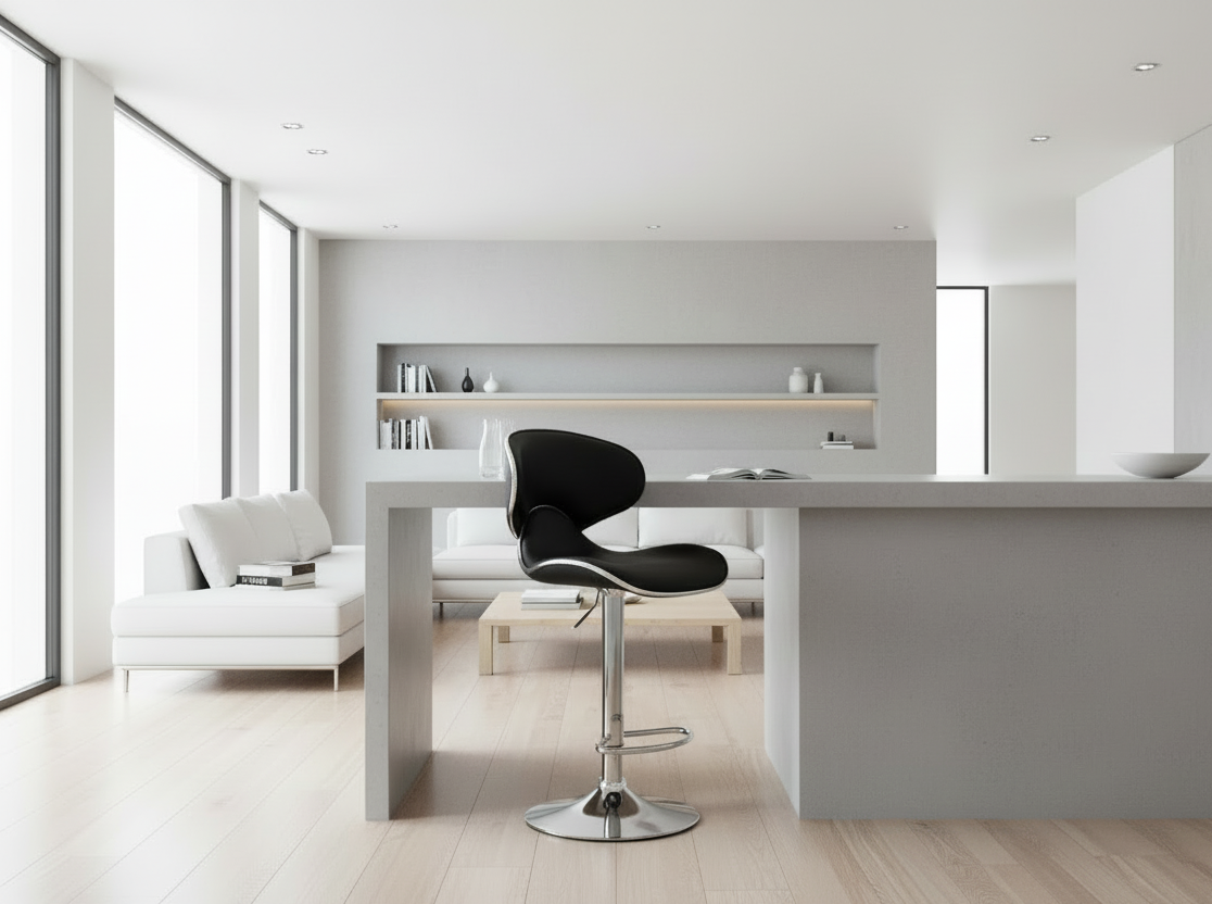 Design barkruk in hoogte verstelbaar met voetensteun - meerdere kleuren