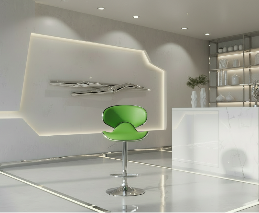 Design barkruk in hoogte verstelbaar met voetensteun - meerdere kleuren