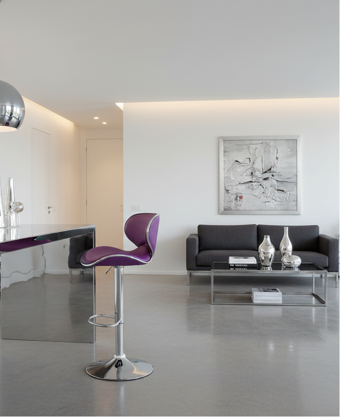 Design barkruk in hoogte verstelbaar met voetensteun - meerdere kleuren