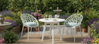 Set van 4 design tuinstoelen van gerecycled kunststof - meerdere kleuren