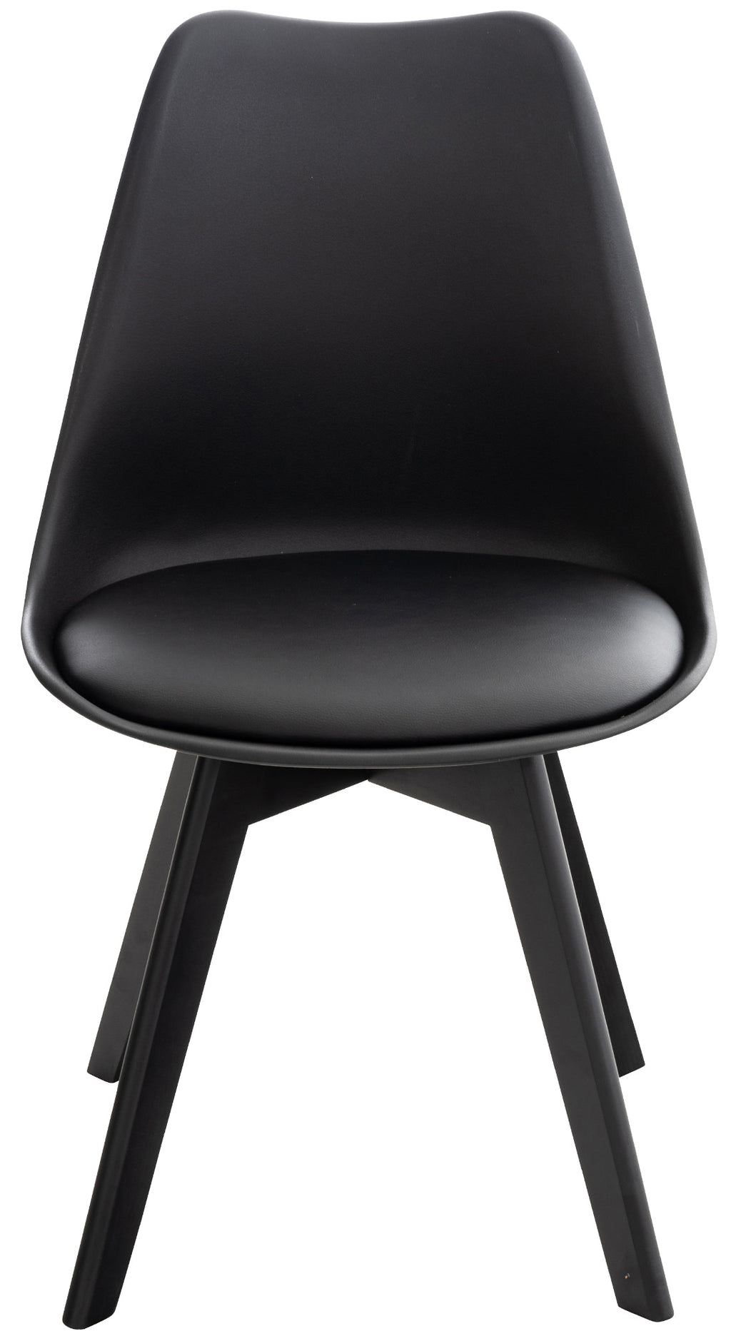 4 kuipstoelen set van kunststof en beuken hout - meerdere kleuren