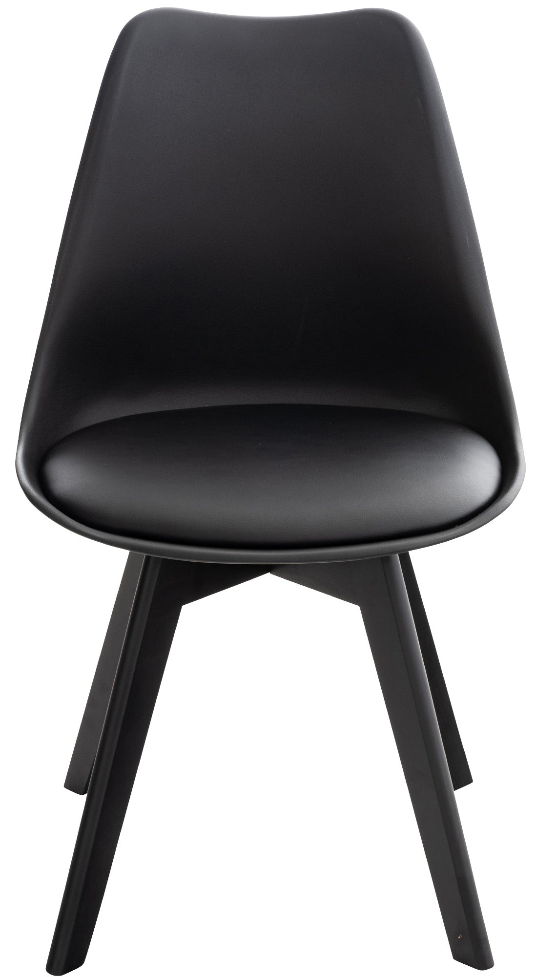 4 kuipstoelen set van kunststof en beuken hout - meerdere kleuren