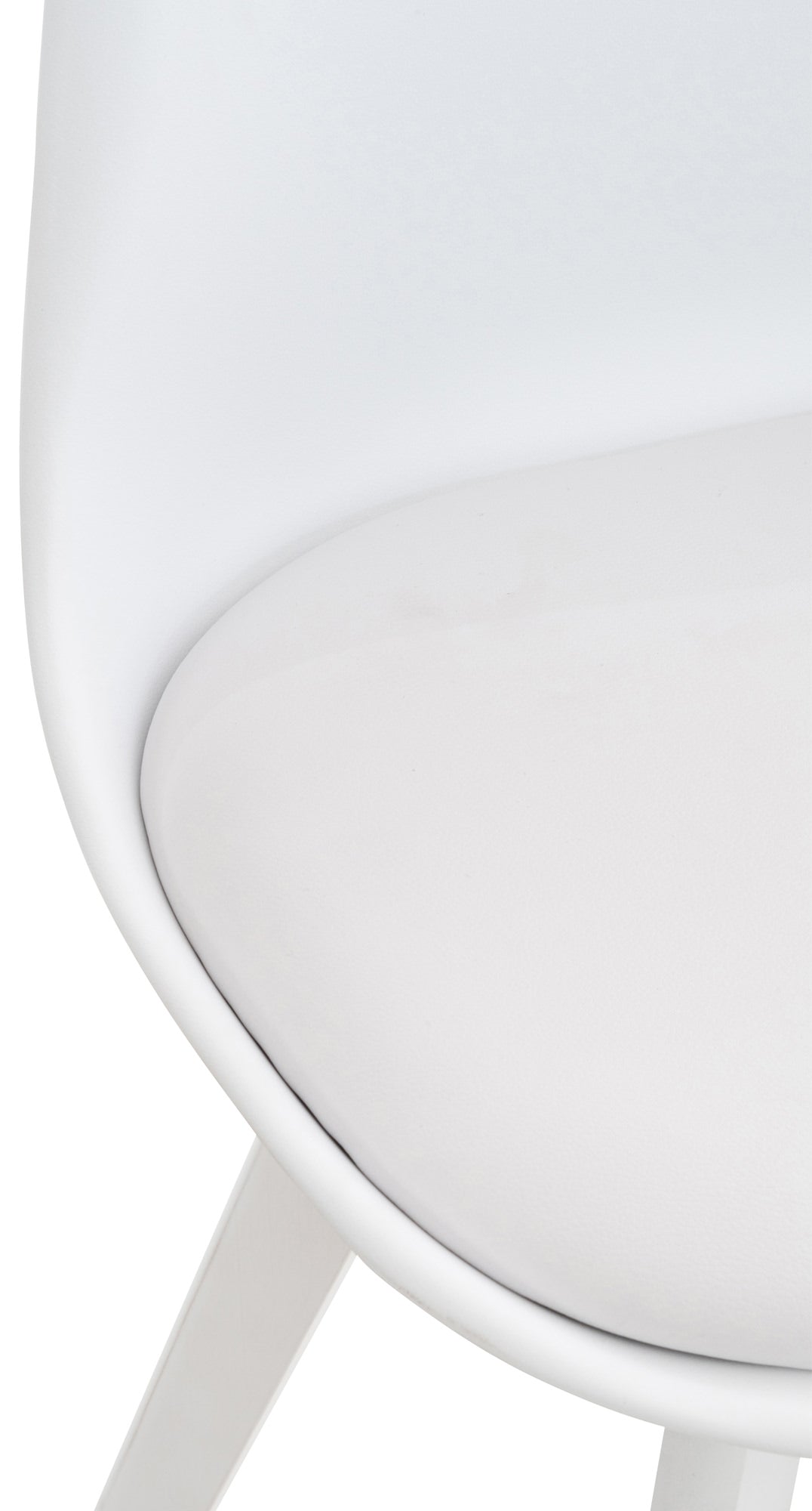 Kuipstoel van kunststof en beuken hout - meerdere kleuren