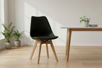 4 kuipstoelen set van kunststof en beuken hout - meerdere kleuren