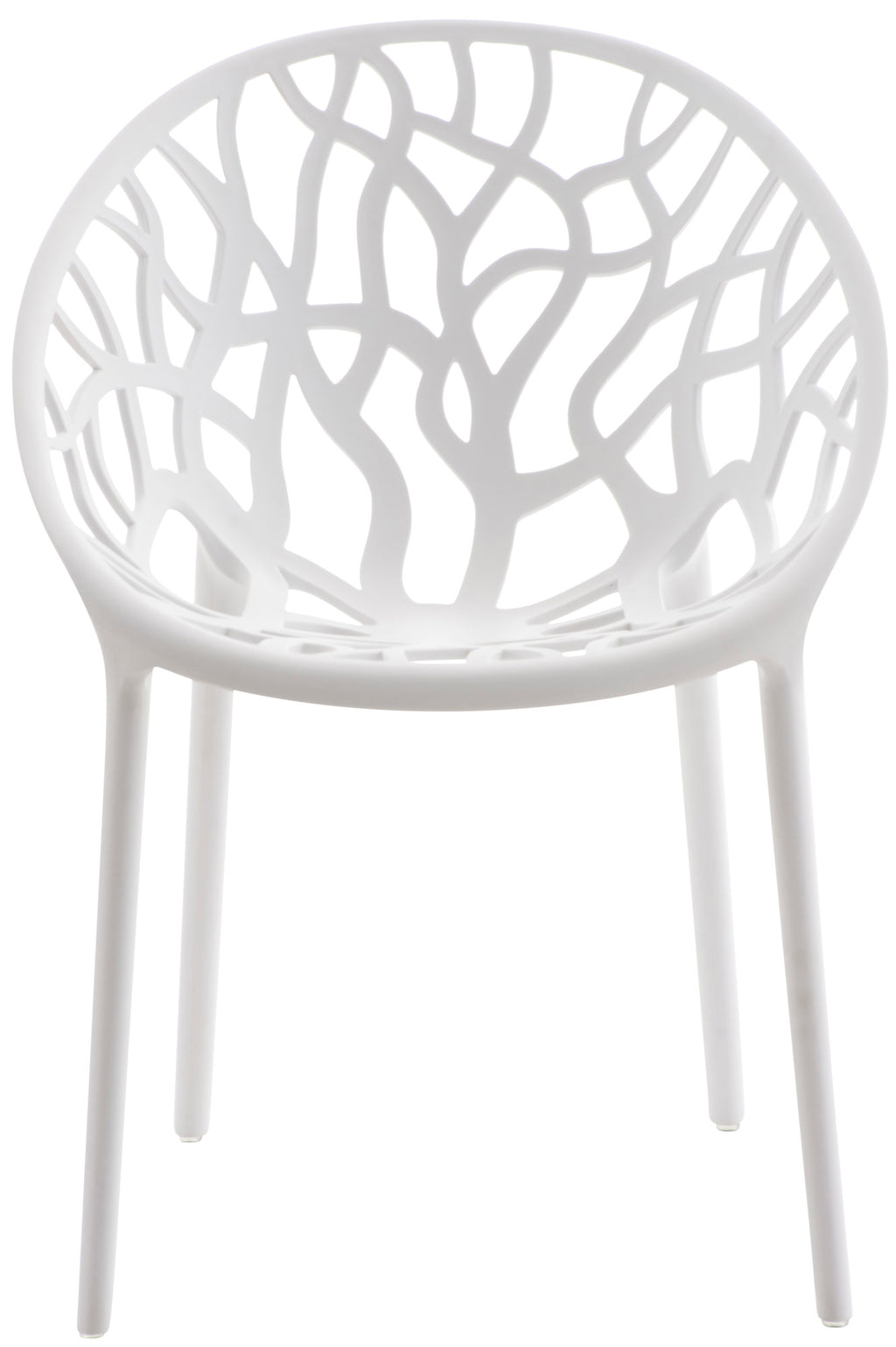 Set van 4 design tuinstoelen van gerecycled kunststof - meerdere kleuren