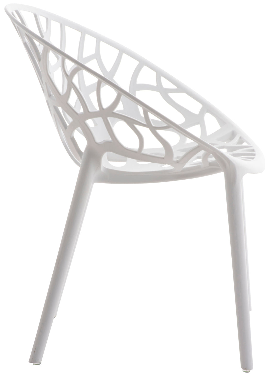 Set van 4 design tuinstoelen van gerecycled kunststof - meerdere kleuren
