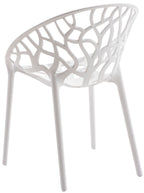 Set van 4 design tuinstoelen van gerecycled kunststof - meerdere kleuren