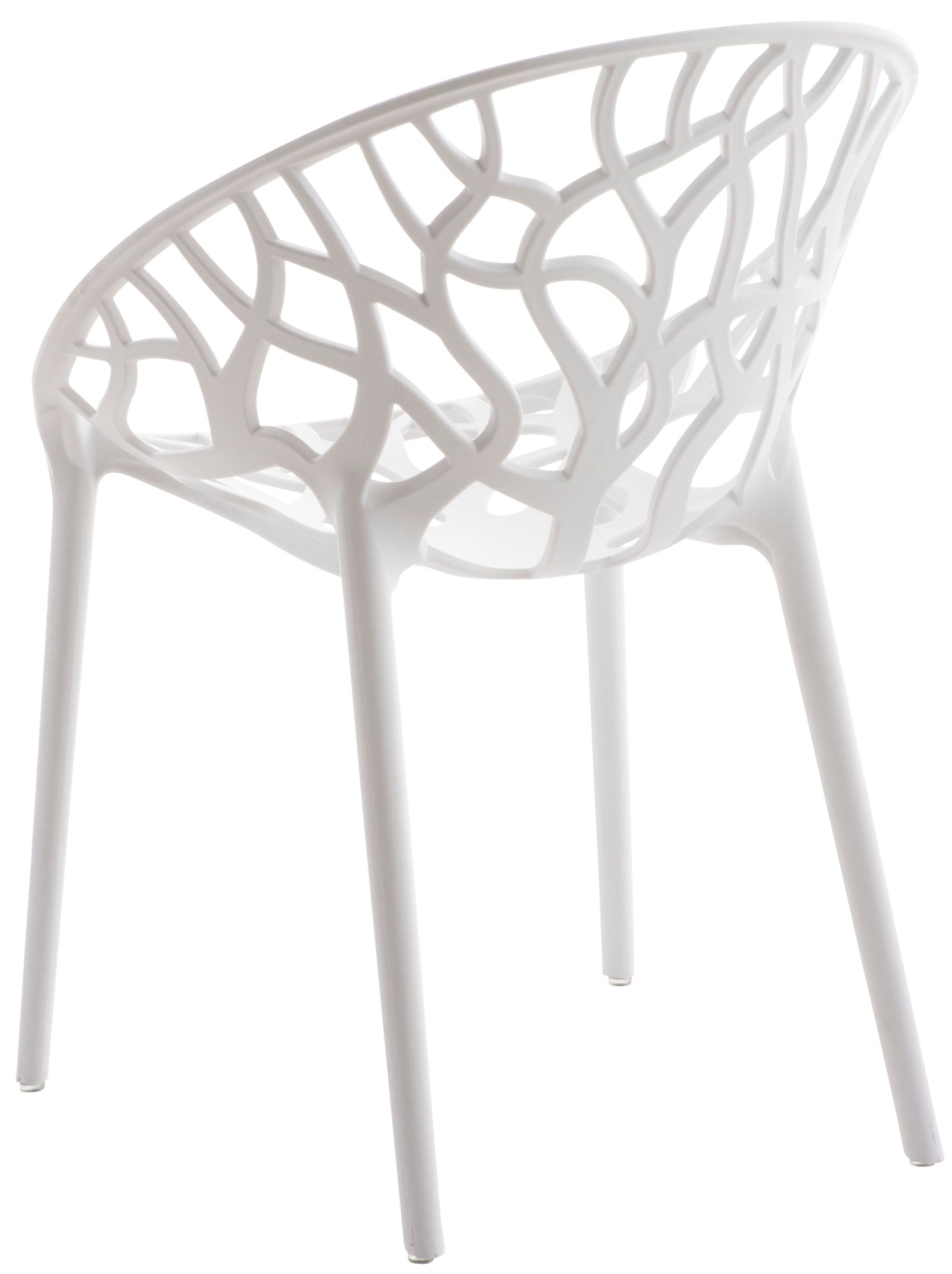 Set van 4 design tuinstoelen van gerecycled kunststof - meerdere kleuren