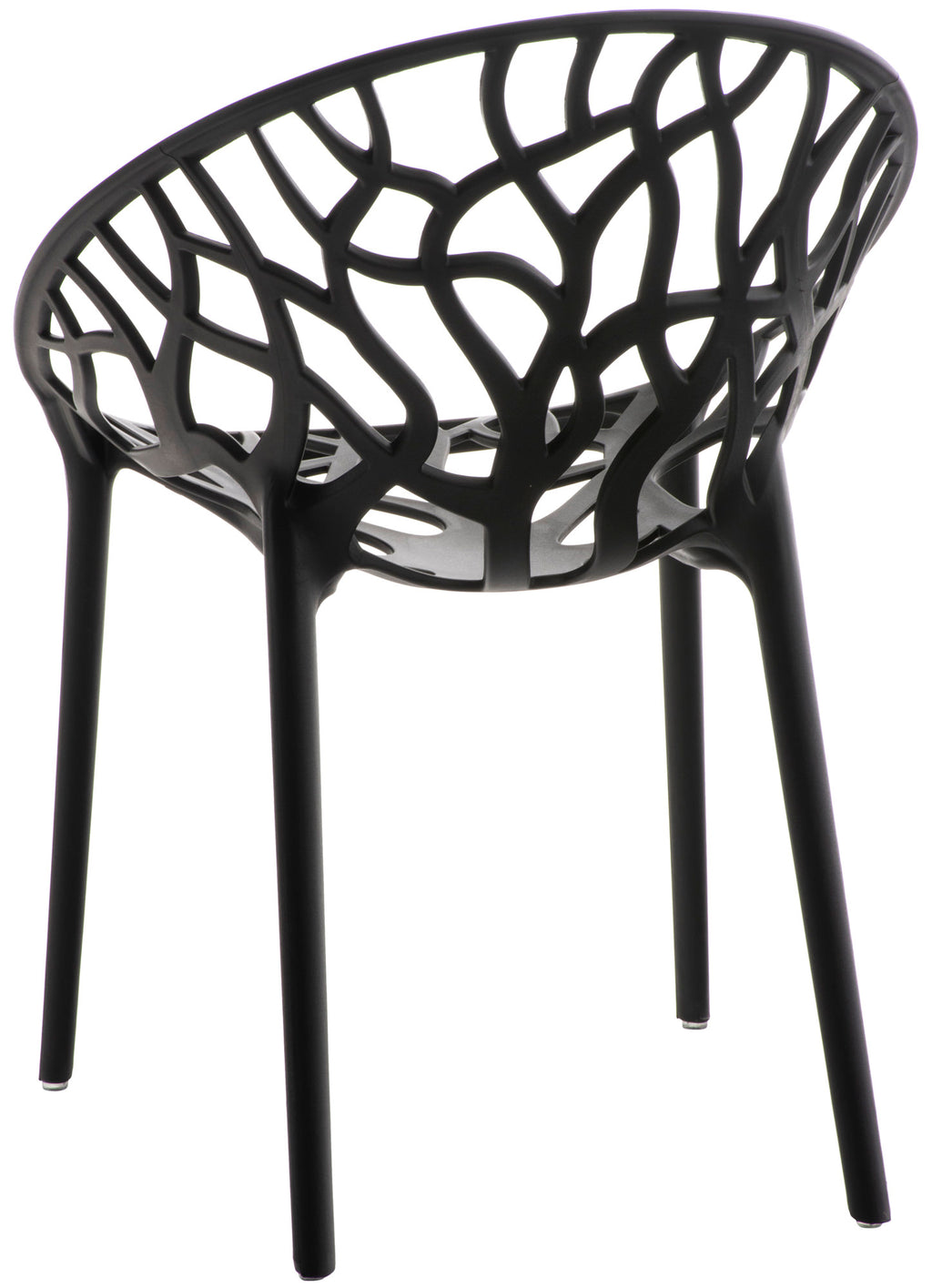 Set van 4 design tuinstoelen van gerecycled kunststof - meerdere kleuren