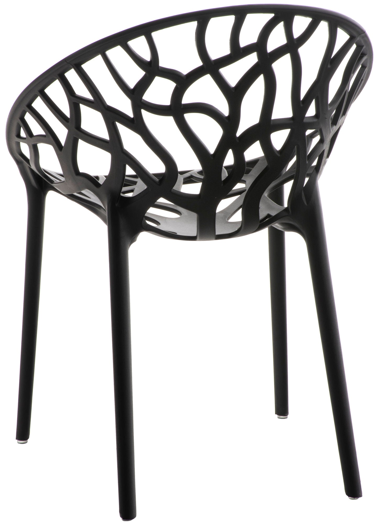 Set van 4 design tuinstoelen van gerecycled kunststof - meerdere kleuren