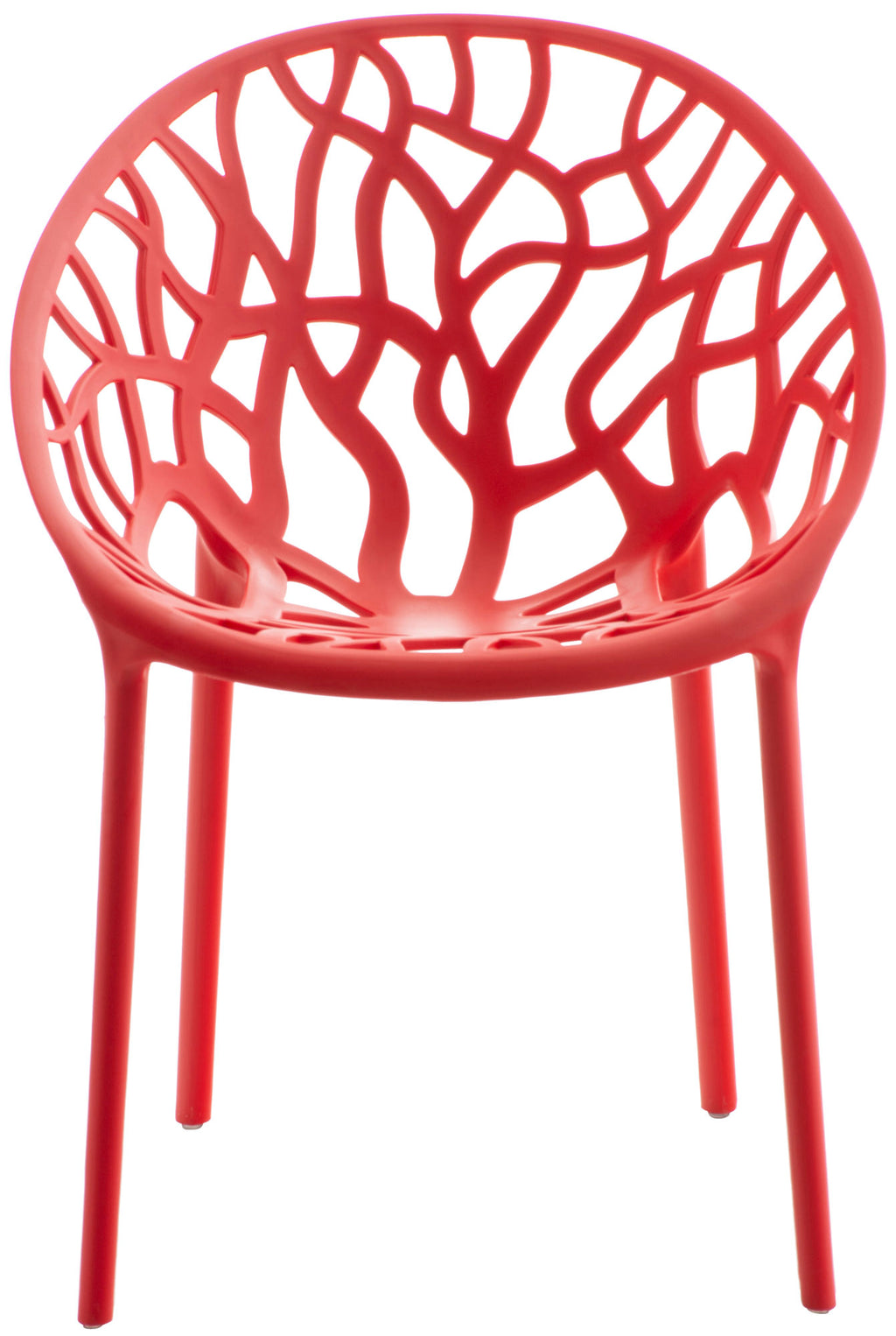 Set van 4 design tuinstoelen van gerecycled kunststof - meerdere kleuren