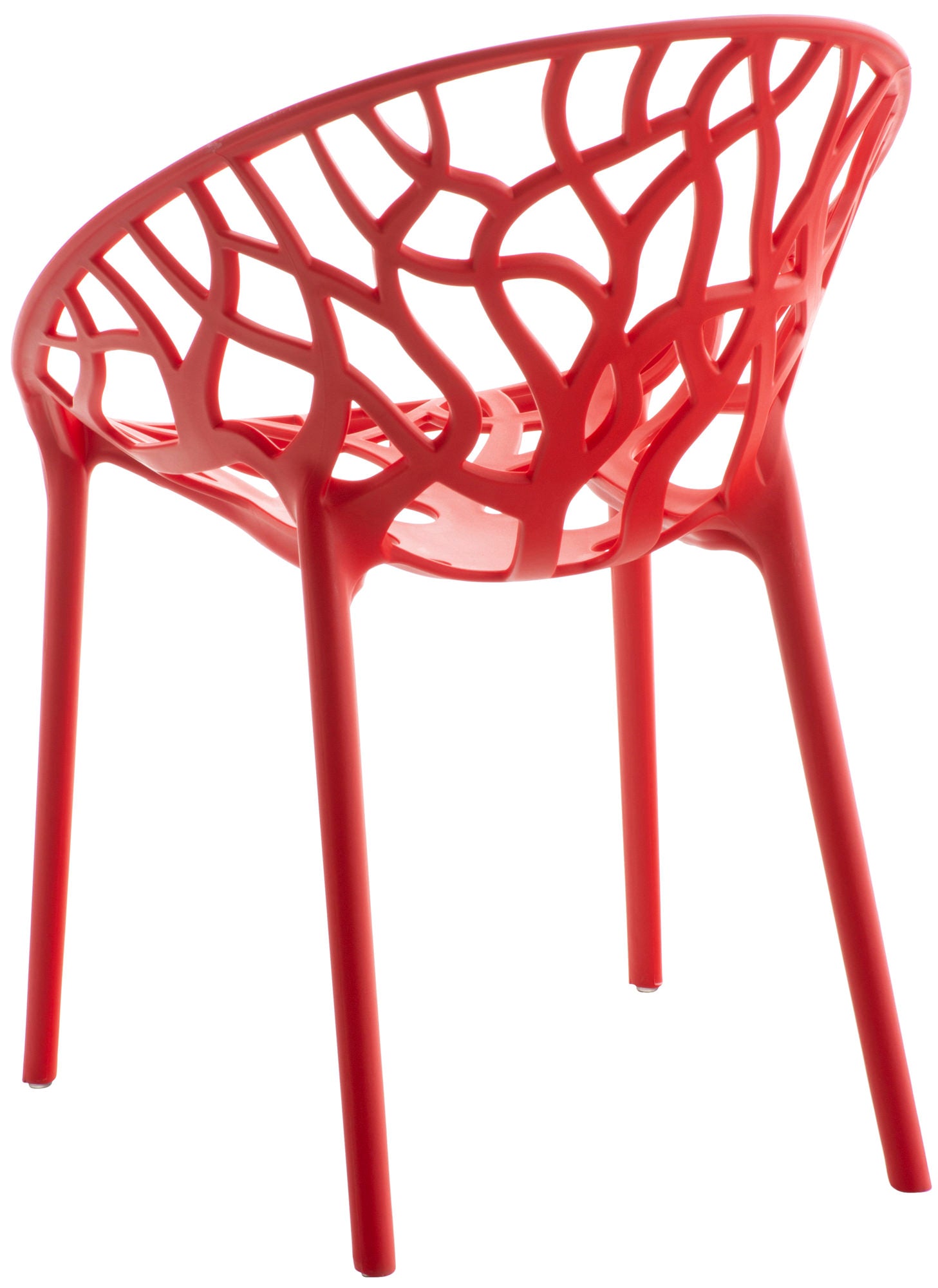 Set van 4 design tuinstoelen van gerecycled kunststof - meerdere kleuren