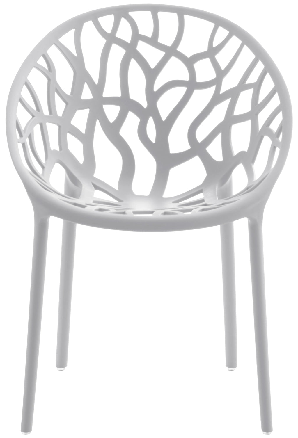 Set van 4 design tuinstoelen van gerecycled kunststof - meerdere kleuren