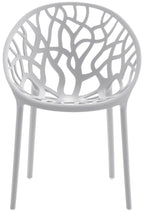 Set van 4 design tuinstoelen van gerecycled kunststof - meerdere kleuren