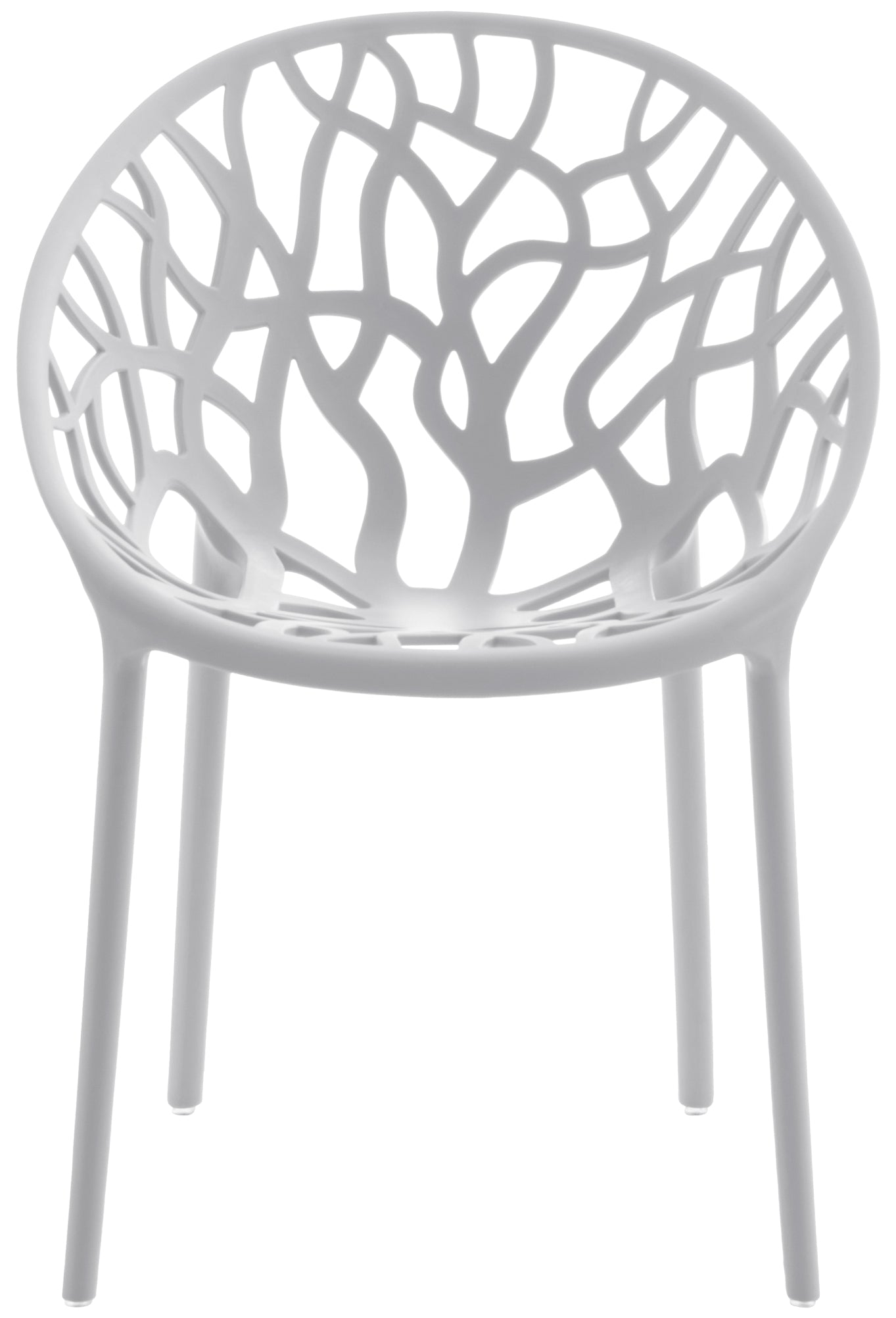 Set van 4 design tuinstoelen van gerecycled kunststof - meerdere kleuren