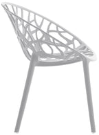 Set van 4 design tuinstoelen van gerecycled kunststof - meerdere kleuren