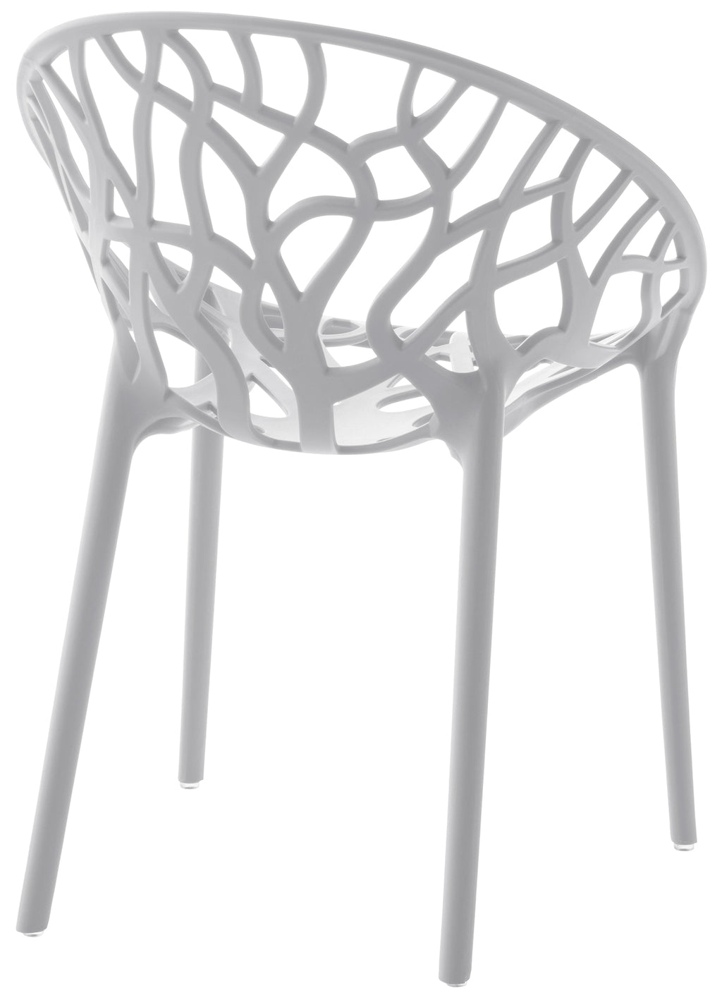 Set van 4 design tuinstoelen van gerecycled kunststof - meerdere kleuren