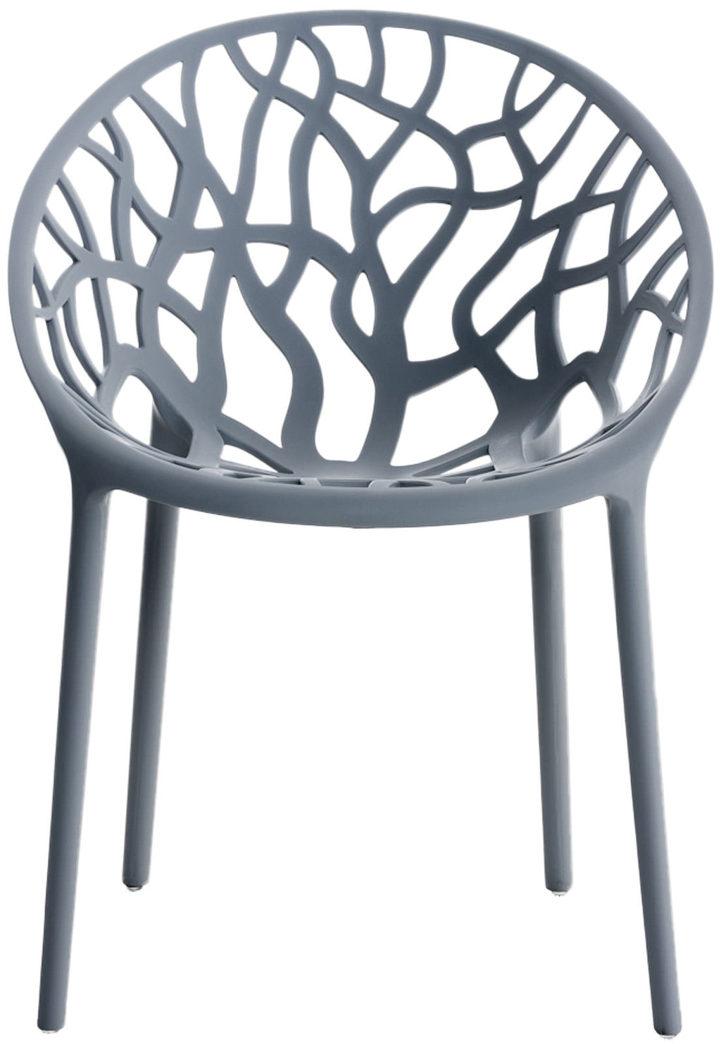 Set van 4 design tuinstoelen van gerecycled kunststof - meerdere kleuren