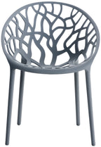 Set van 4 design tuinstoelen van gerecycled kunststof - meerdere kleuren