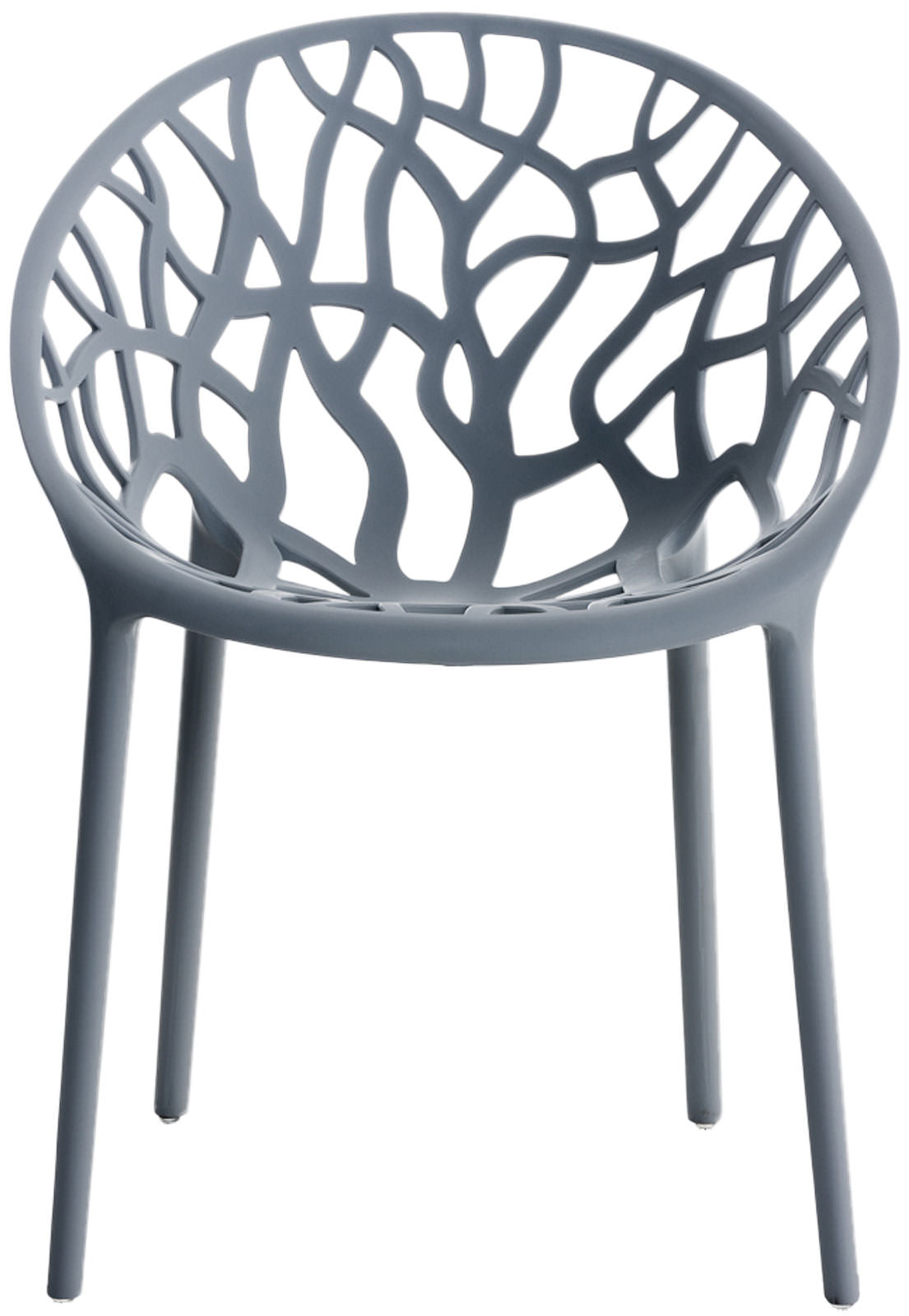 Set van 4 design tuinstoelen van gerecycled kunststof - meerdere kleuren