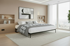 Metalen bedframe minimalistisch zwart - meerdere maten