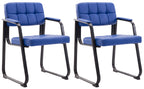 2 retro stoelen set met armleuning - meerdere kleuren