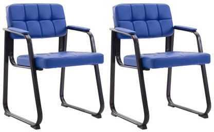 2 retro stoelen set met armleuning - meerdere kleuren