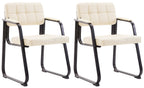 2 retro stoelen set met armleuning - meerdere kleuren