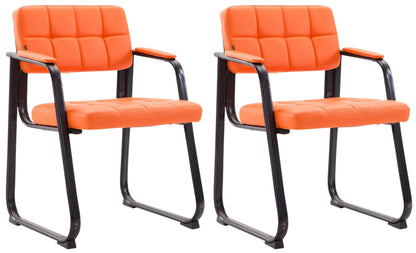 2 retro stoelen set met armleuning - meerdere kleuren