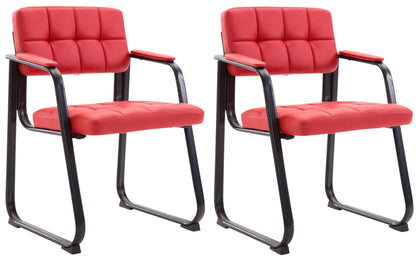2 retro stoelen set met armleuning - meerdere kleuren