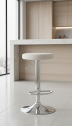 Modern velvet barkruk draaibaar en verstelbaar met metalen frame - meerdere kleuren