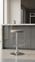 Modern velvet barkruk draaibaar en verstelbaar met metalen frame - meerdere kleuren
