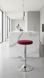 Modern velvet barkruk draaibaar en verstelbaar met metalen frame - meerdere kleuren